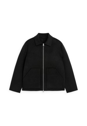 ARKET, ARKET DOUBLE-FACE WOOL BLEND JACKET - Lichte jas - black