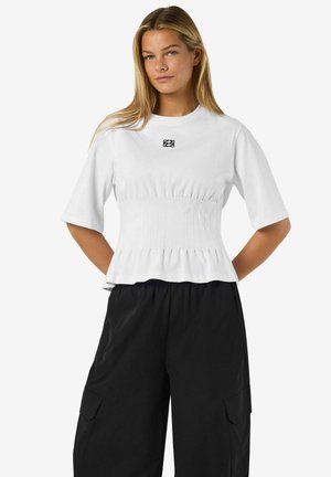 GESMOKTES - Paprasti marškinėliai - bright white