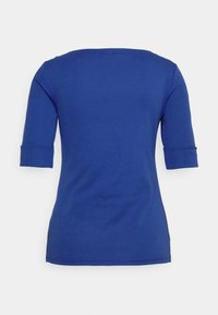 Lauren Ralph Lauren STRETCH COTTON BOATNECK TEE - T-shirt básica - soft sapphire