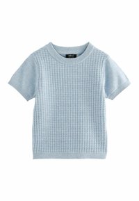 Next - TEXTURED - T-Shirt basic - blue Thumbnail-Bild 1