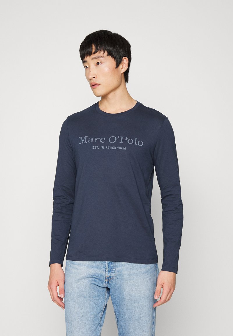 Marc O'Polo LONG SLEEVE CLASSIC - Camisola de manga comprida - total eclipse