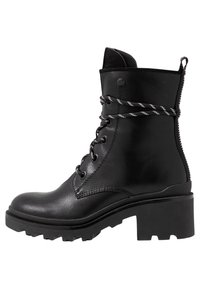 Anna Field Botines con cordones - black
