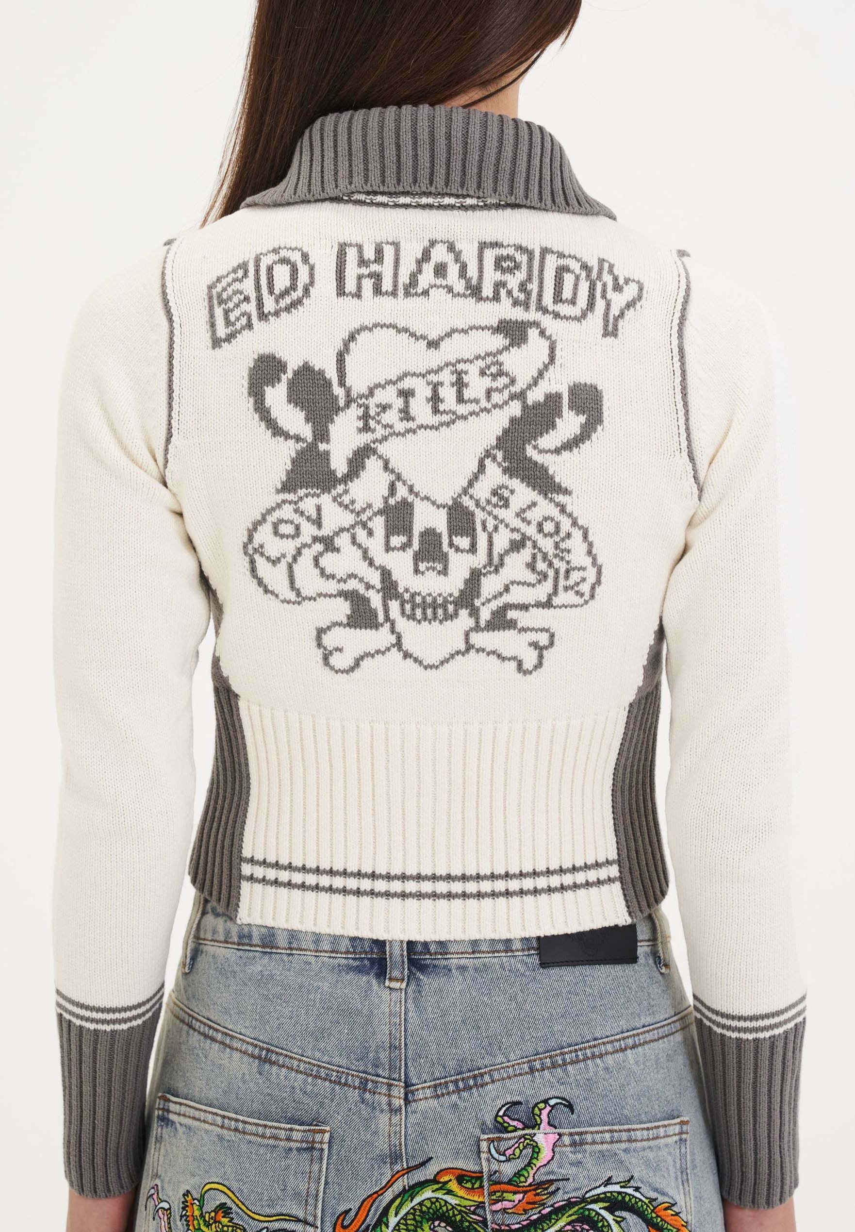Ed Hardy ZIP UP - Vest - white/wit - Zalando.nl