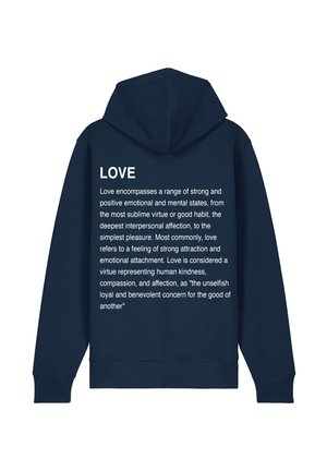 LOVE DEFINITION BACK PRINT - Sweatjacke - dark blue