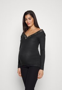 MAMALICIOUS Topper langermet - black