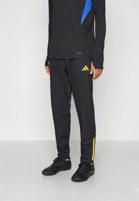 adidas Performance MANCHESTER UNITED PANT - Klubu apģērbs - black/blue/tribe yellow