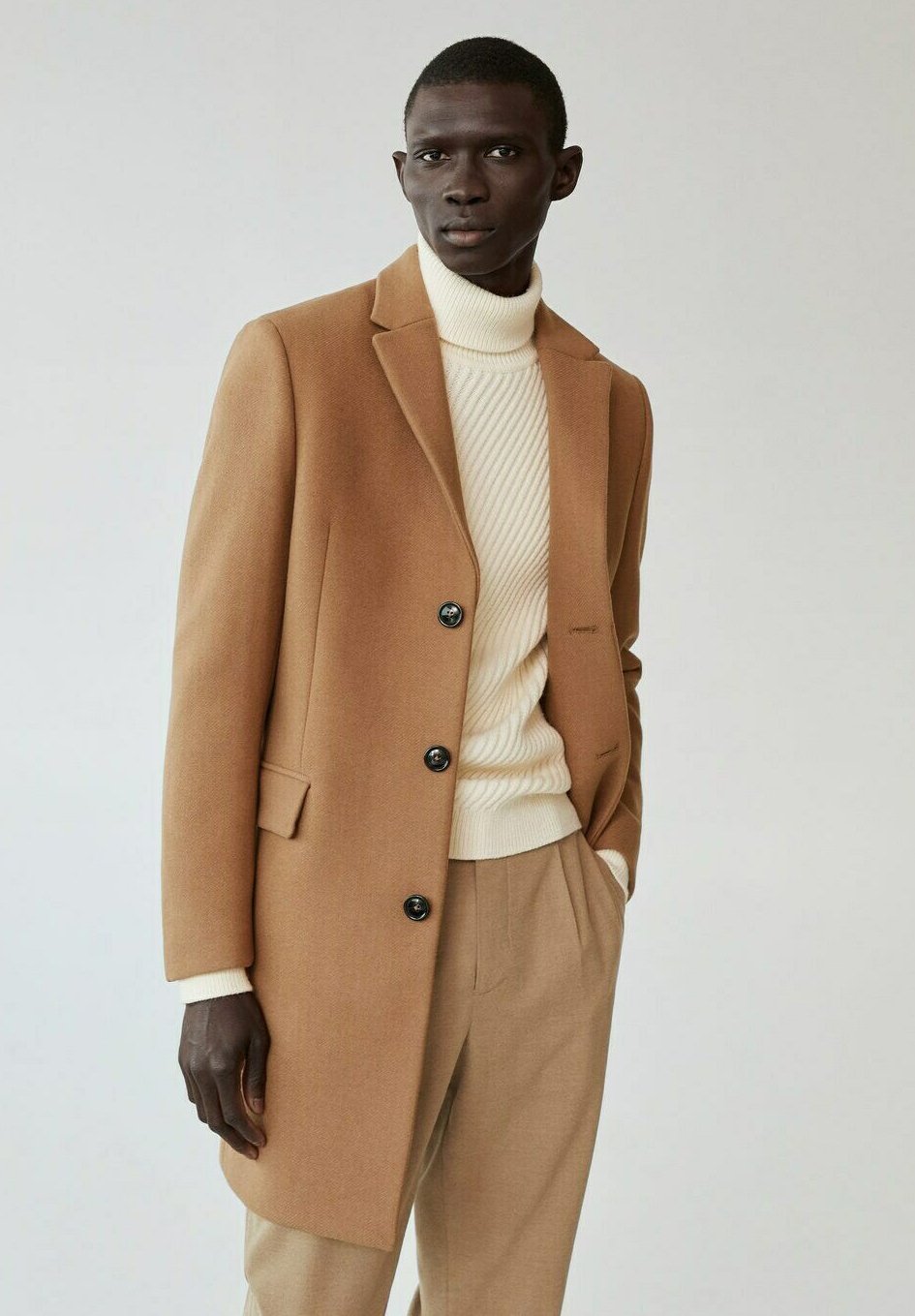 Mango LONG - Halflange jas - medium brown/lichtbruin - Zalando.nl