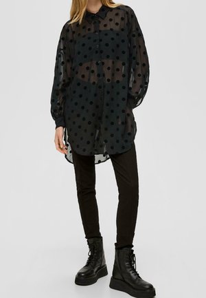 Hemdbluse - black