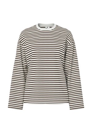 Pieces SADIE LS - T-shirt à manches longues - hot fudge