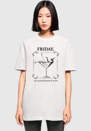 T-shirt print - white