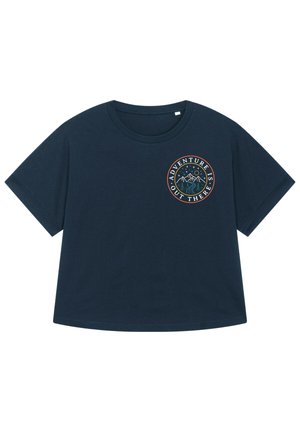 ADVENTURE IS OUT THERE - T-shirt imprimé - french navy
