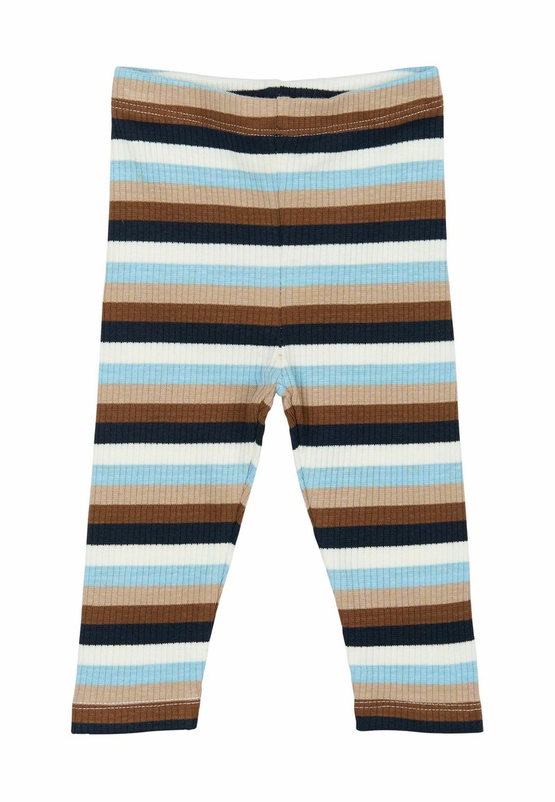 The New Siblings Leggingek - Nadrágok - powder blue striped