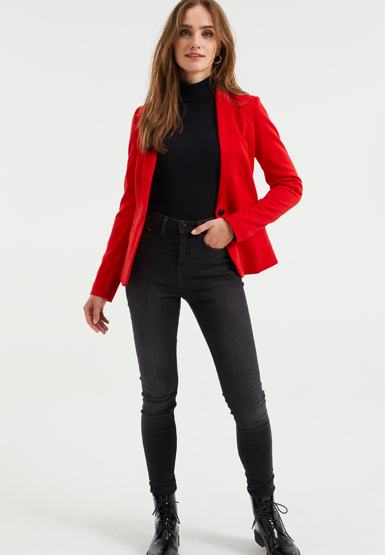 WE Fashion Blazer - bright red/metallic-rood - Zalando.nl