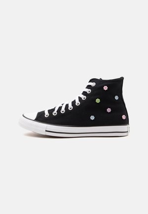 Converse CHUCK TAYLOR ALL STAR - Ψηλά αθλητικά παπούτσια - black/new found bloom/clear skies