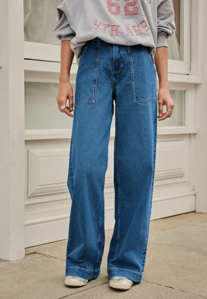 Next WIDE - Laza szabású farmerek - dark blue