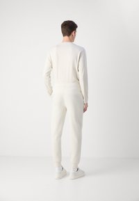 Calvin Klein HORIZONTAL LOGO SWEATPANTS - Treniņtērpa apakšdaļas - silver birch