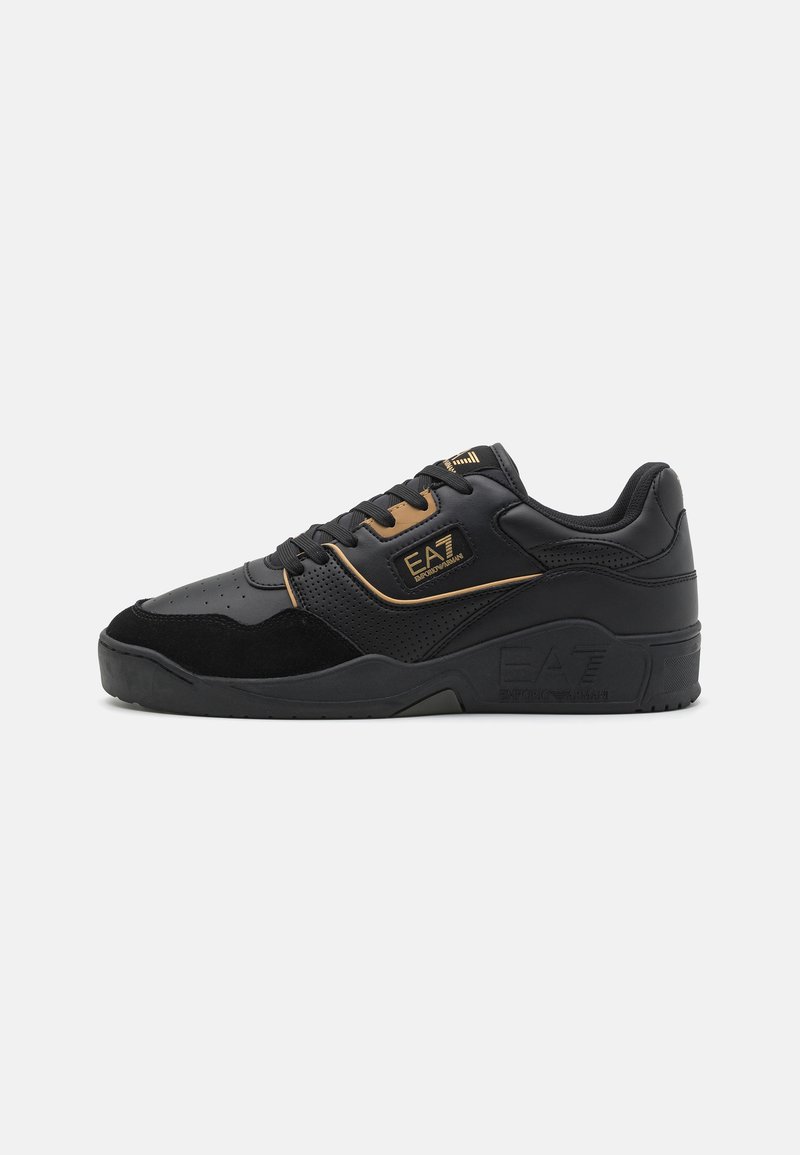 EA7 Emporio Armani BASKET UNISEX - Tossud - triple black/gold
