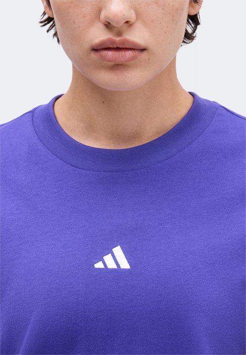 adidas ESSENTIALS SMALL LOGO - Basic T-shirt - pure purple/white — photo 6