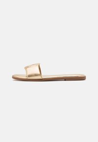 Mules - gold metallic