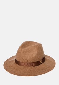 Lauren Ralph Lauren RIBBON-TRIM WOOL FEDORA - Cappello - camel heather