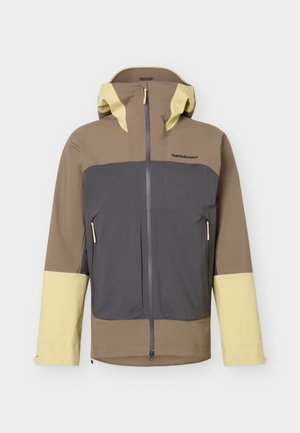 Peak Performance, VISLIGHT GORE-TEX C-KNIT™ 3L SHELL JACKET MEN - Giacca da snowboard - terrain tan/motion grey
