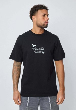 À MOTIF - T-shirt imprimé - noir