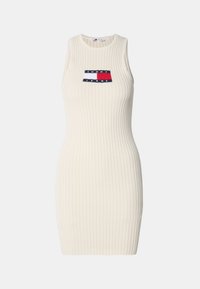 FLAG SWEATER MINI DRESS - Vestido direito - ecru