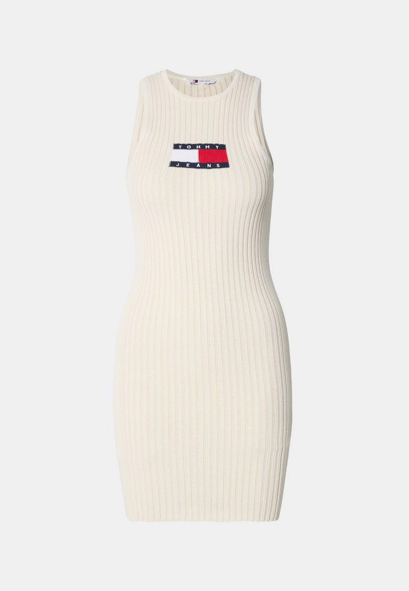 Tommy Jeans Gebreide jurk crème Tommy Jeans Gebreide jurk crème