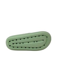 Suola in gomma verde con motivo a scarpa di pesce, dotata di fori di ventilazione e marcature di taglia: USA 7, EUR 38, UK/Iralanda 5.