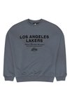 NBA LOS ANGELES LAKERS LINEAR GRAPHIC BOXY CREW - Camisola - space grey
