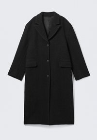 OVERSIZED WOOLBLEND - Klasični plašč - black herringbone