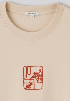 BZB, T-SHIRT ANIMATION CORDE - T-shirt imprimé - blanc cassé