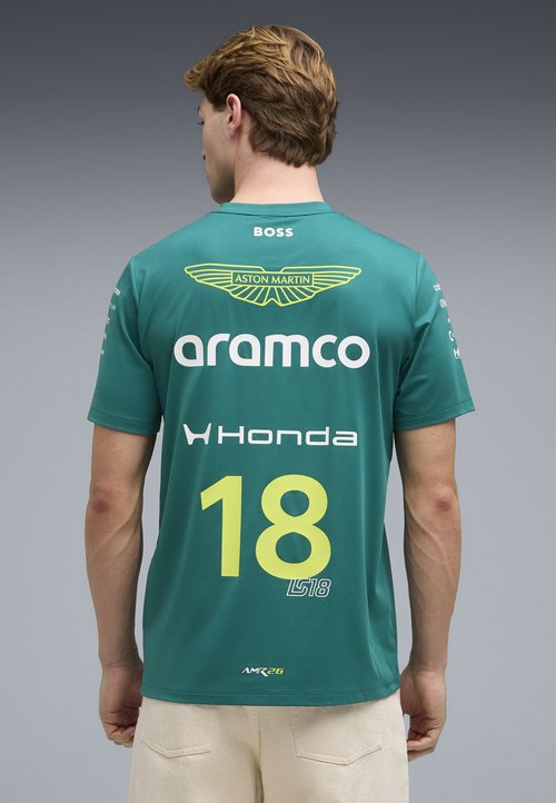 PUMA X ASTON MARTIN ARAMCO F1® TEAM REPLICA STROLL T-SHIRT UNISEX - Print T-shirt - green lux — photo 3