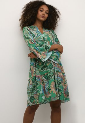 CRGINA - Day dress - green paisley
