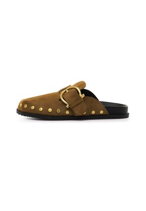 mtng, ZAPATOS PLANOS - Zuecos - camel