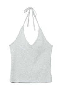 TIED HALTER  - Top - grey