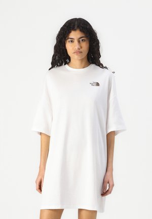 The North Face ESSENTIAL OVERSIZE TEE DRESS - Jersey dress - white/latte