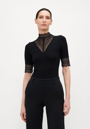 ONLY Tall ONLTILDE HIGHNECK - T-shirts print - black