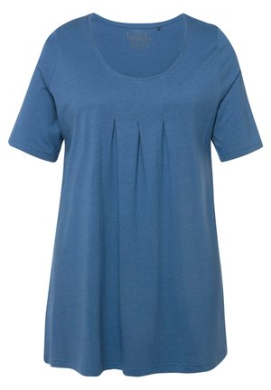Ulla Popken, ULLA POPKEN DAMEN GROSSE GRÖSSEN BASIC-SHIRT 796473 - Camiseta básica - blue-grey