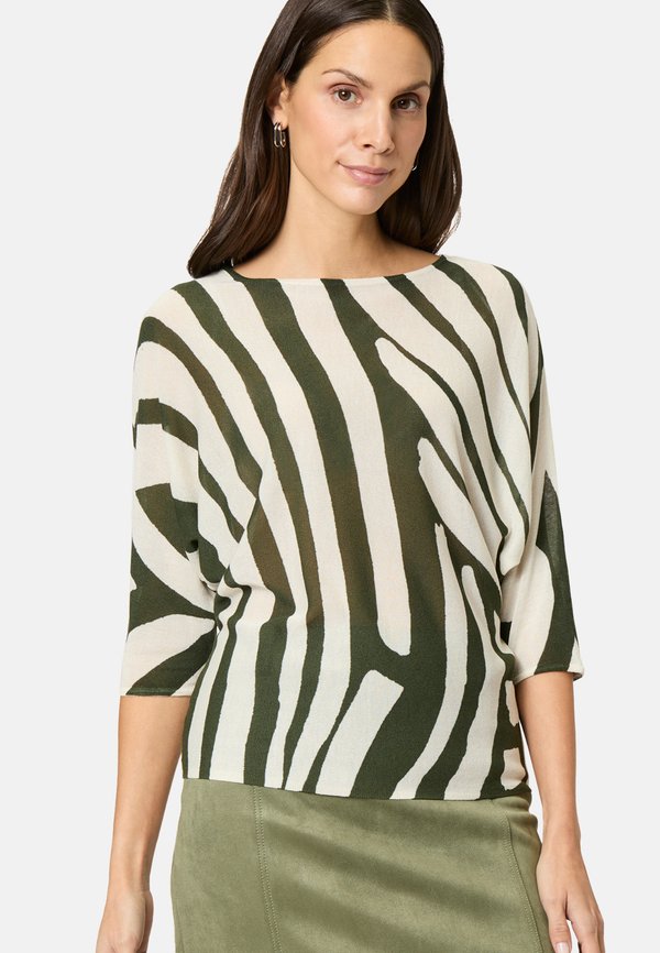 Strickpullover - patch khakicream