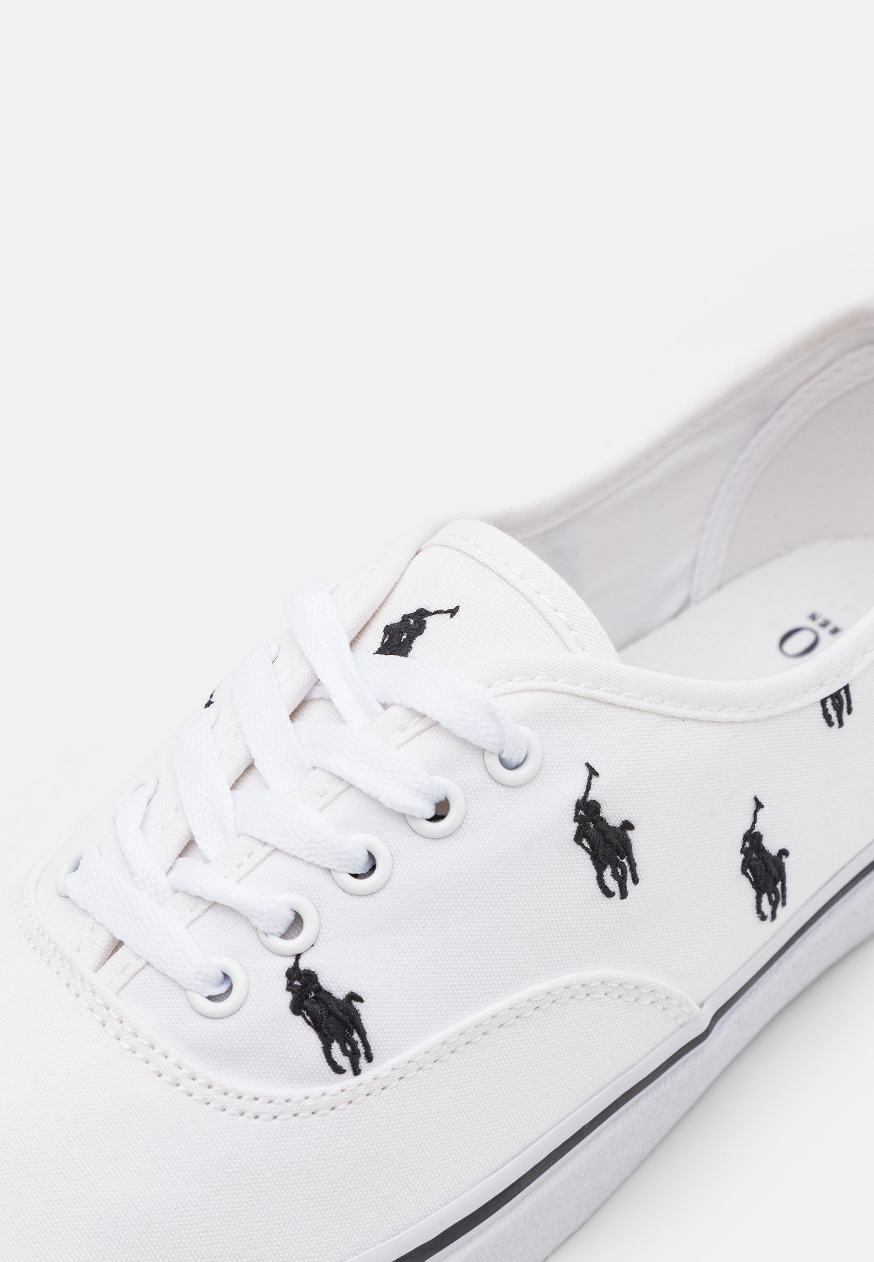 Ralph Lauren Keaton Canvas Trainers White