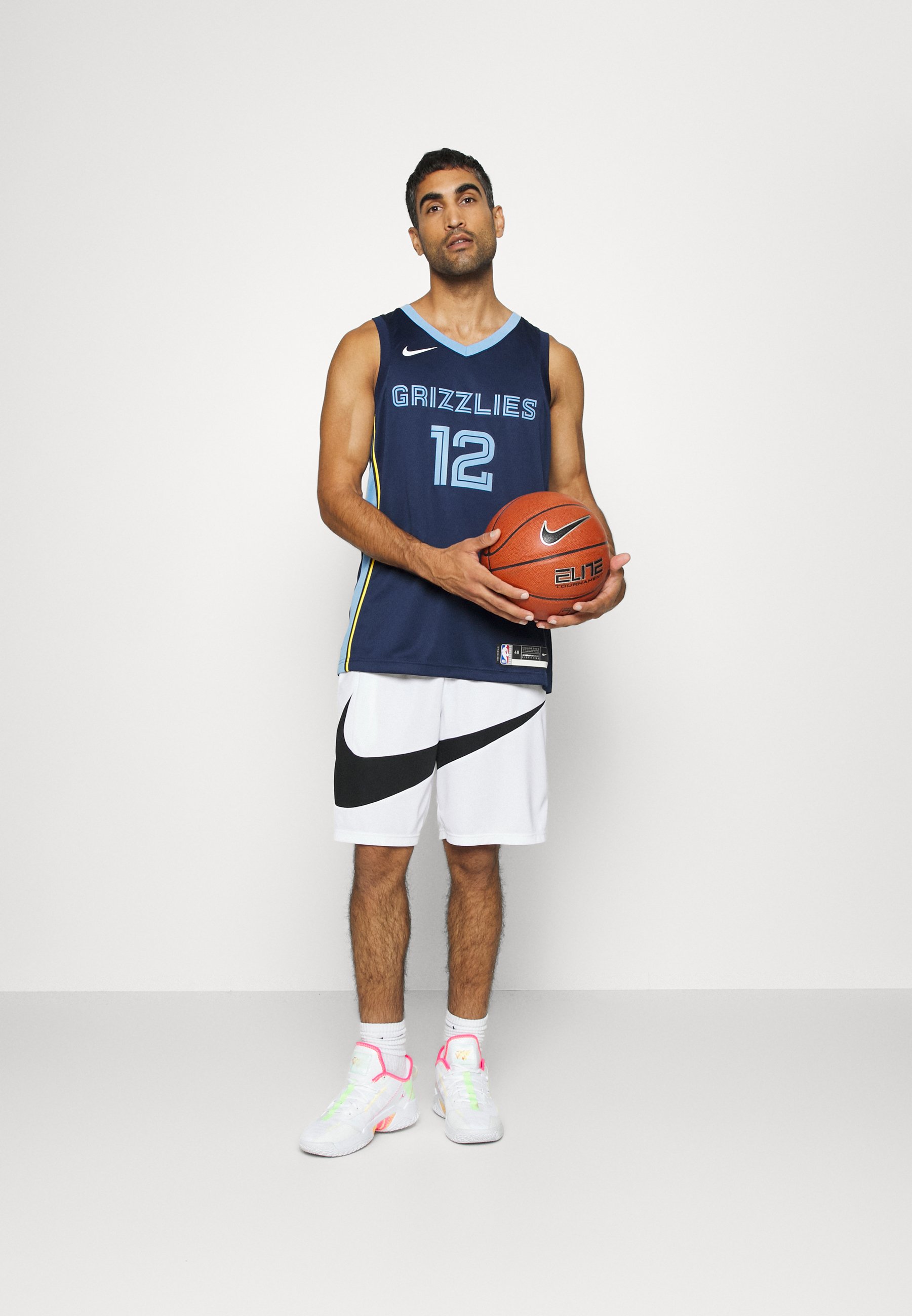 Nike Performance MEMPHIS GRIZZLIES MORANT ICON SWINGMAN - NBA-Trikot -  college navy/light blue/amarillo/(morant ja)/dunkelblau - Zalando.de