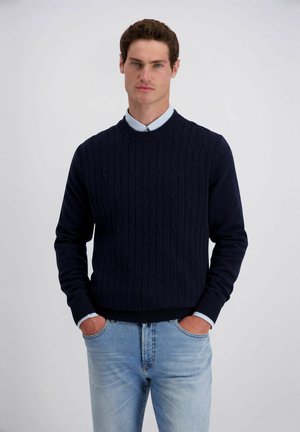 Pierre Cardin, STRICKPULLOVER - Strickpullover - blau