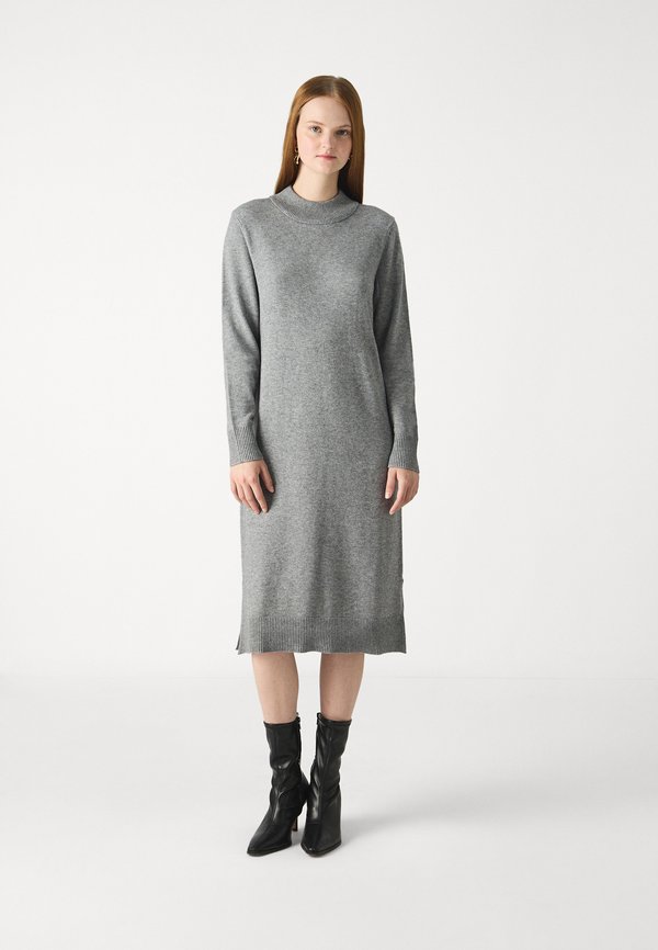 VIRIL CREW NECK MIDI DRESS - Strickkleid