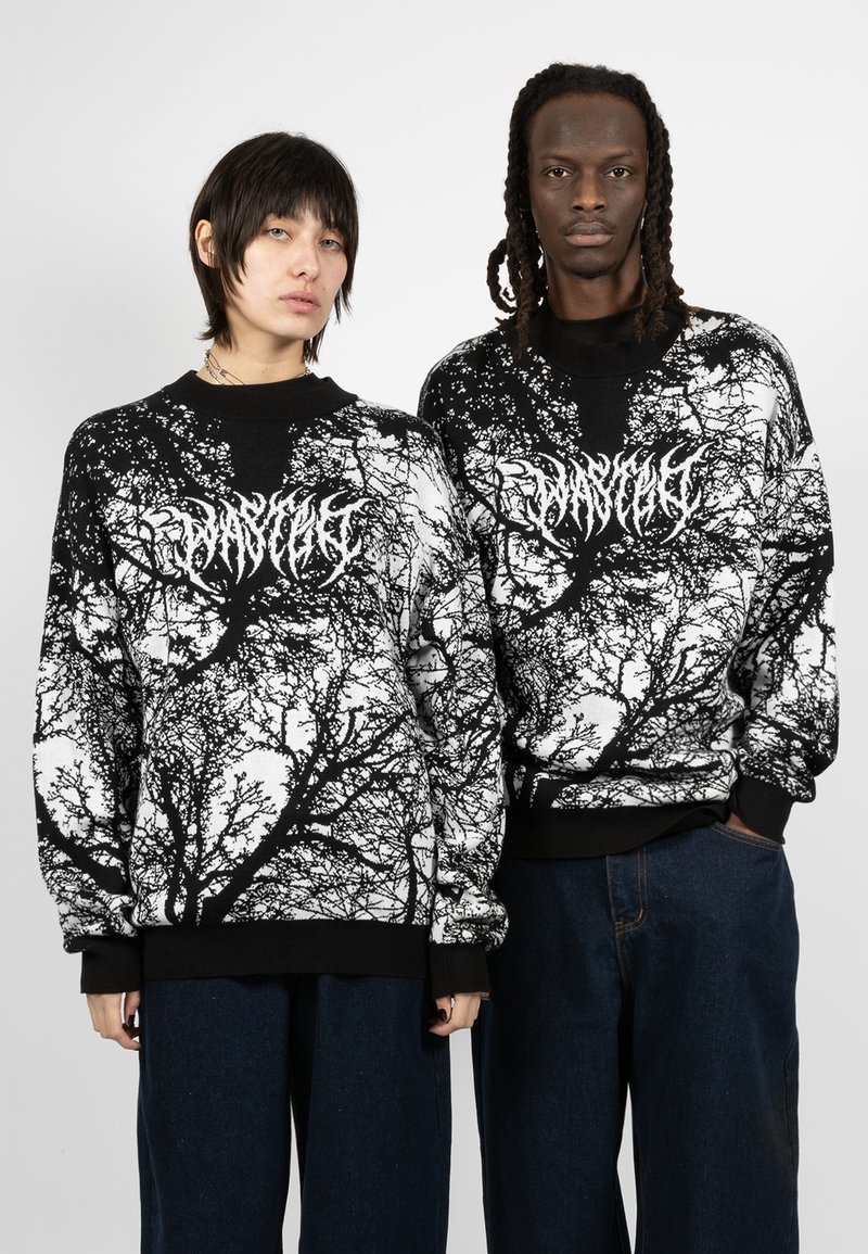 Wasted Paris HOLLOW UNISEX - Jumper - black/off white