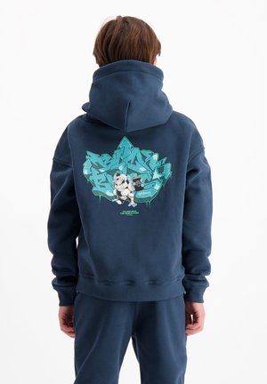 SPRAYED  - Sweat à capuche - navy