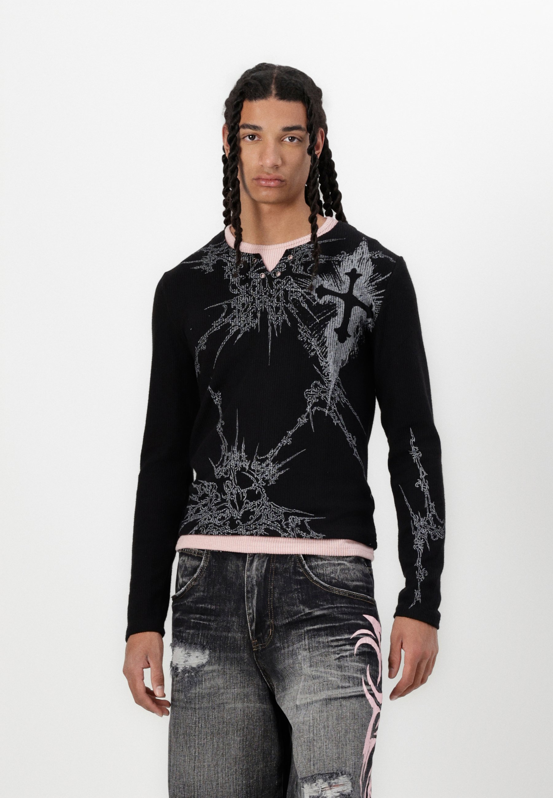 London Luster Asymmetric Jaded London Jumper Shop Devine Knit 