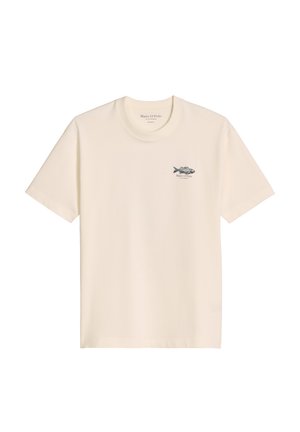 Marc O'Polo, MARC O'POLO T-SHIRT LOOSE MIT MARITIMEM RÜCKENPRINT   - T-shirt print - silky white