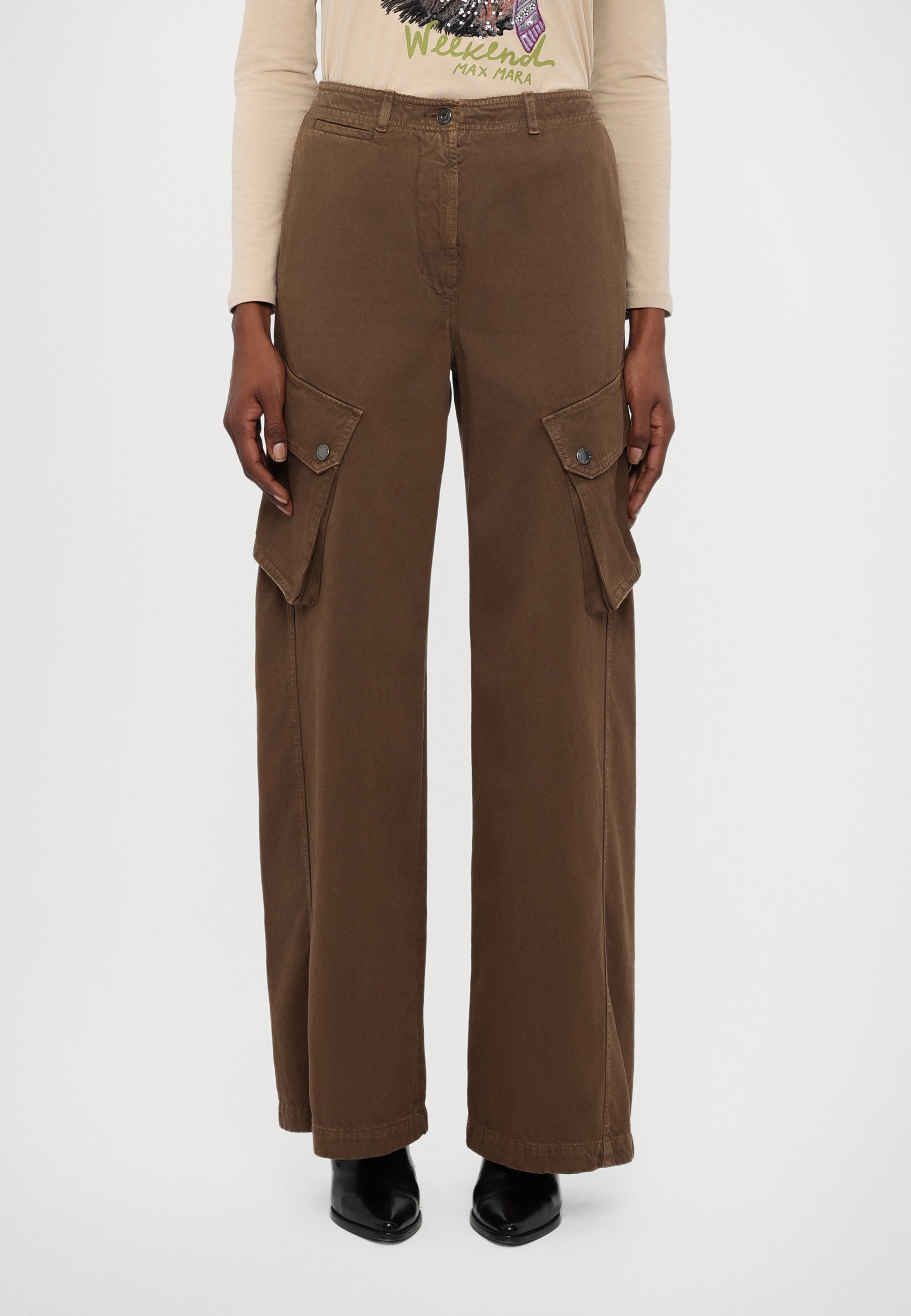 Pantalons Femme Taille 48 It. Rei Brun