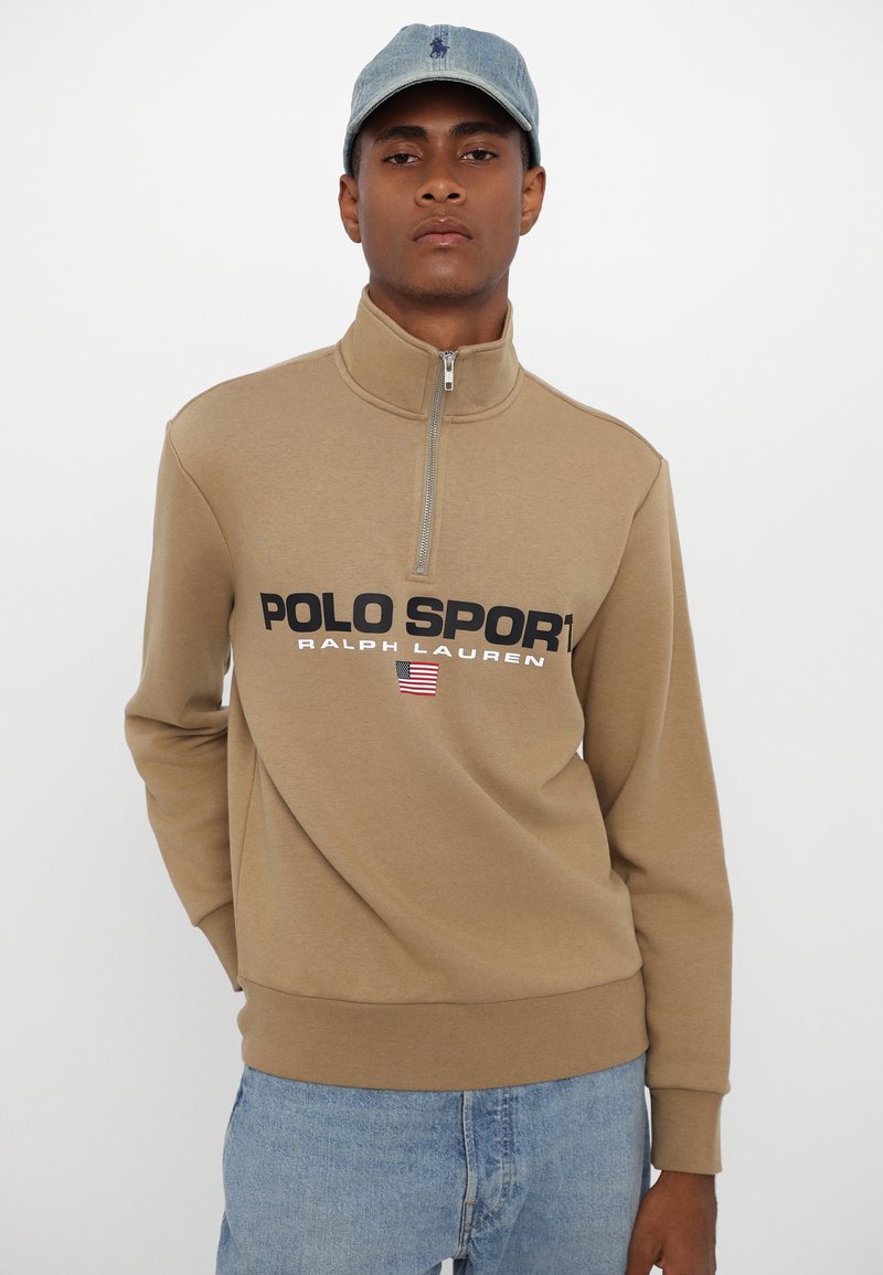 Polo Ralph Lauren POLO SPORT FLEECE SWEATSHIRT  - Pusa - desert khaki/black